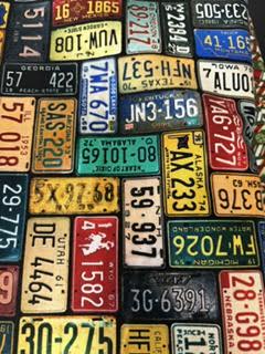 Hoffman P4396 Rust License Plates