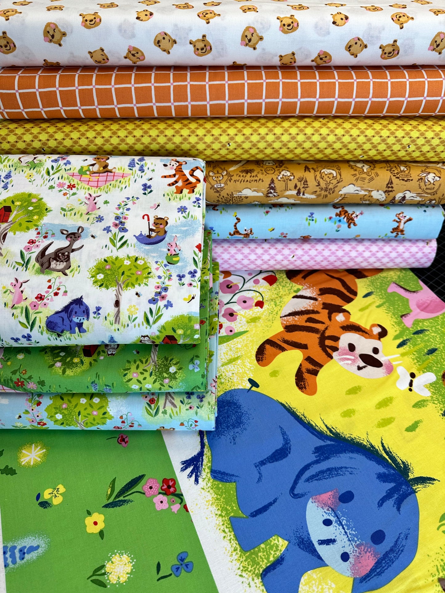 100 Aker Woods by Jill Howarth 1-Yard Bundle Sky 1YD-15170S-8 Bundle