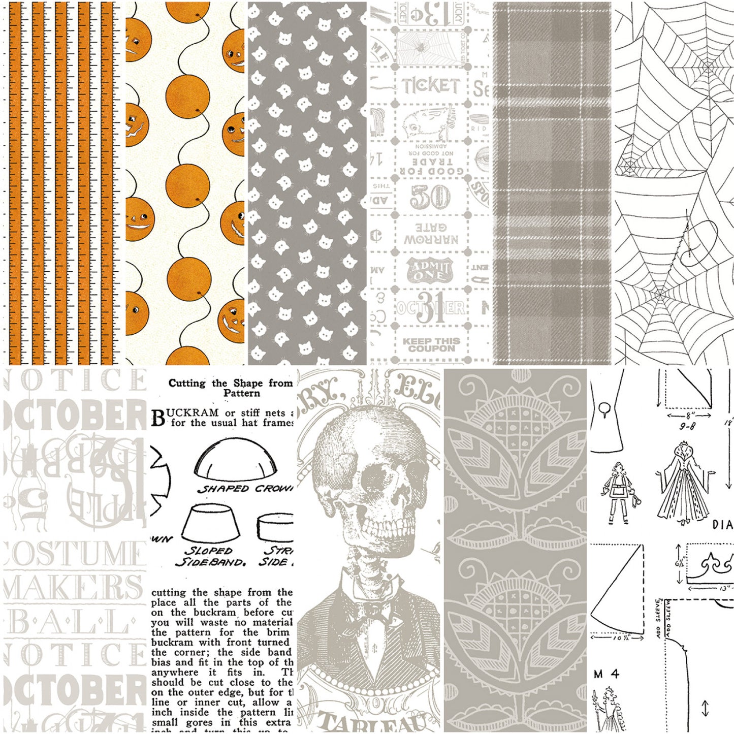 Costume Maker's Act 2 by J. Wecker Frisch 1 Yard Bundle Orange   1YD-16000O-11 Bundle