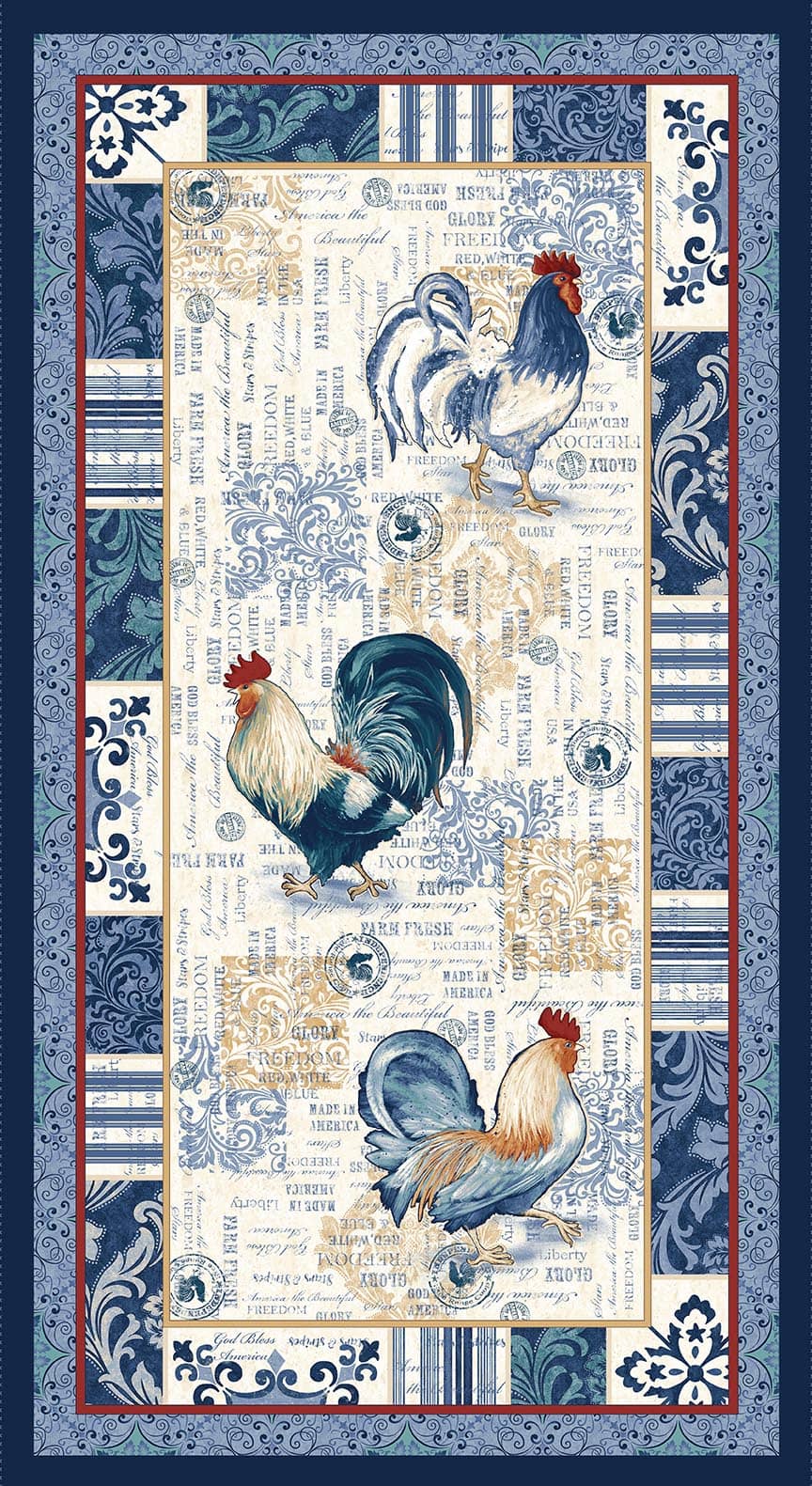 American Pride by Geoff Allen 24" Panel Cream 7923P-44 Cotton Woven Panel