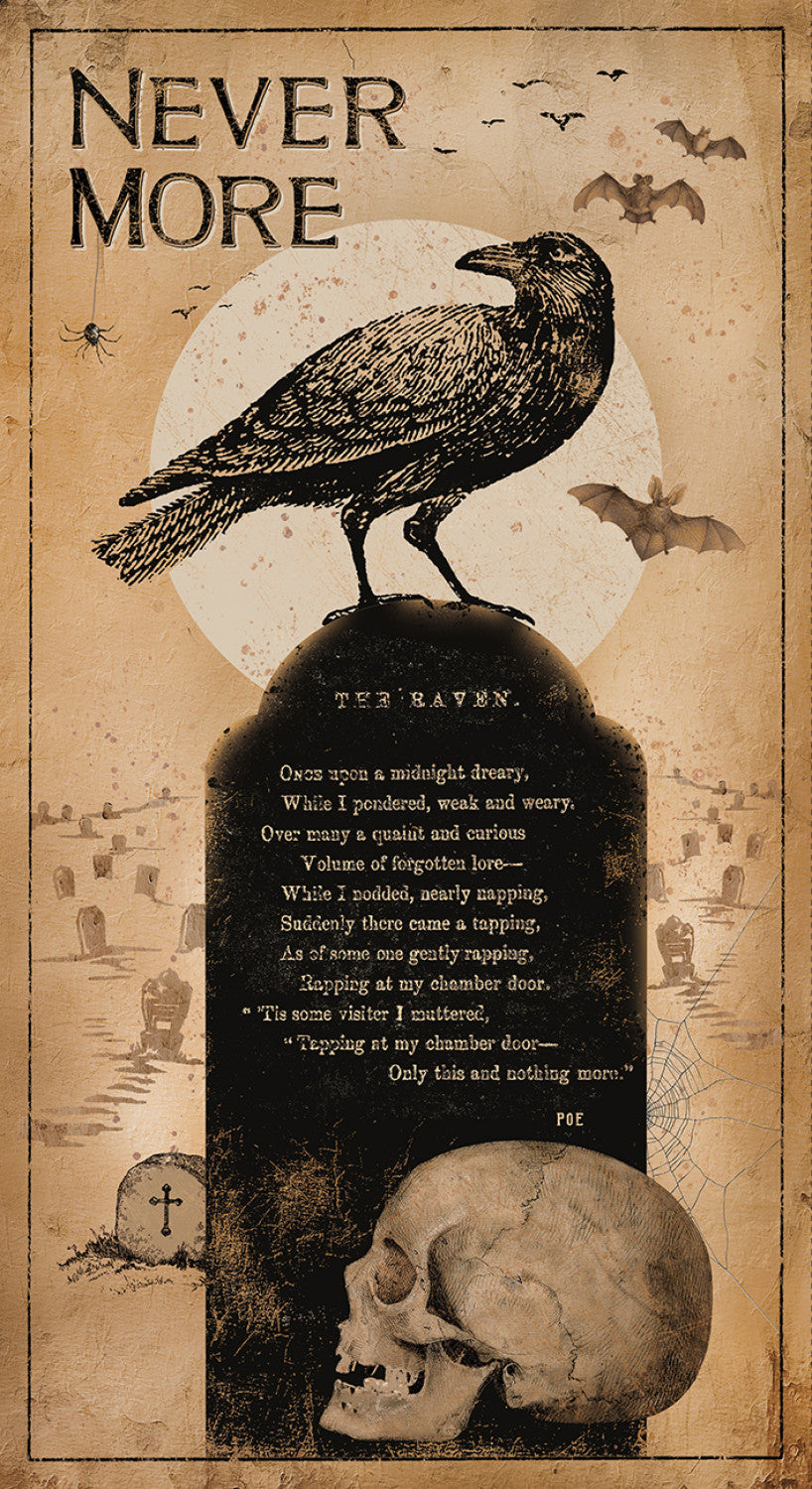 Gothic Halloween Digital by Dan DiPaolo 24" Panel Rust    Y4437-71 Cotton Woven Panel