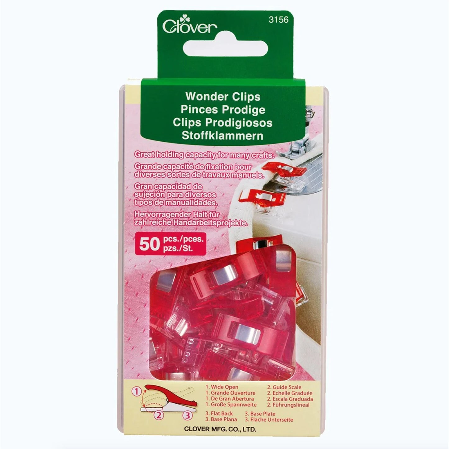 Wonder Clips 50ct 31565CV Clover Needlecraft