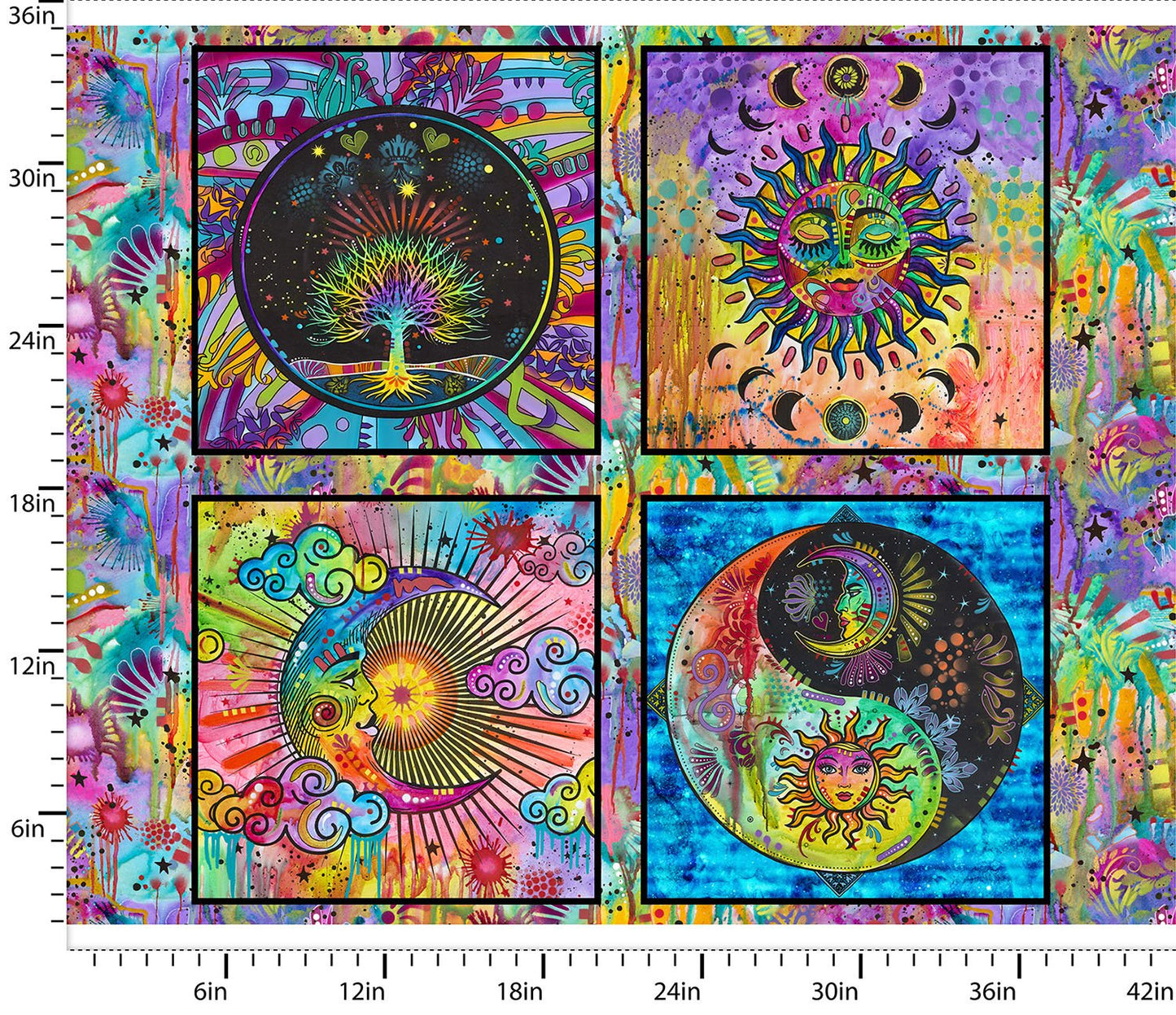 Stargazer by Dean Russo 36" Panel    21642-PNL Cotton Woven Panel