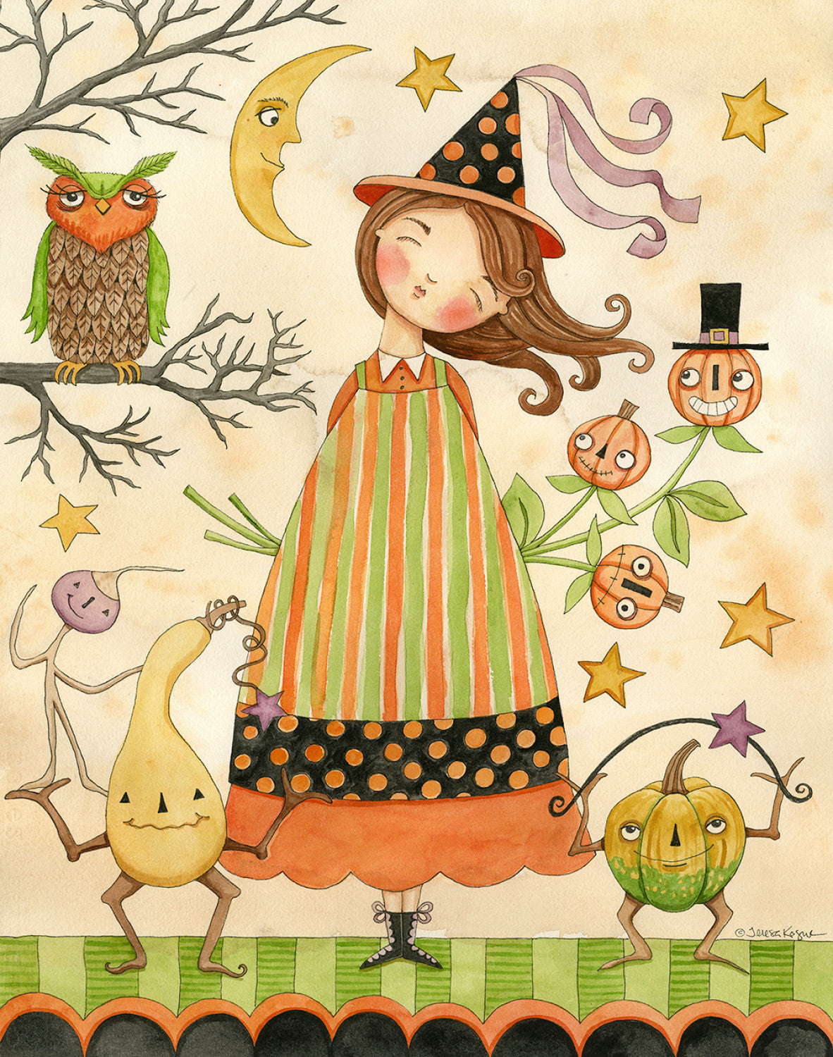 Ghoul Friends by Teresa Kogut 36" Panel    P16058R-PANEL Cotton Woven Panel