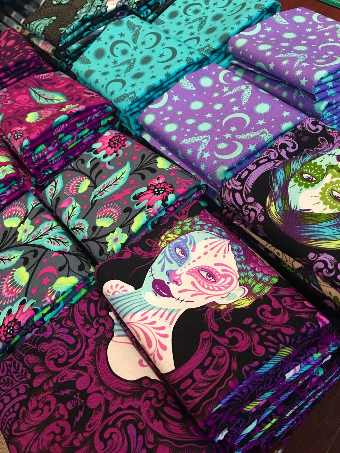 De La Luna by Tula Pink I See You Spirit PWTP112.Spirit Cotton Woven Fabric