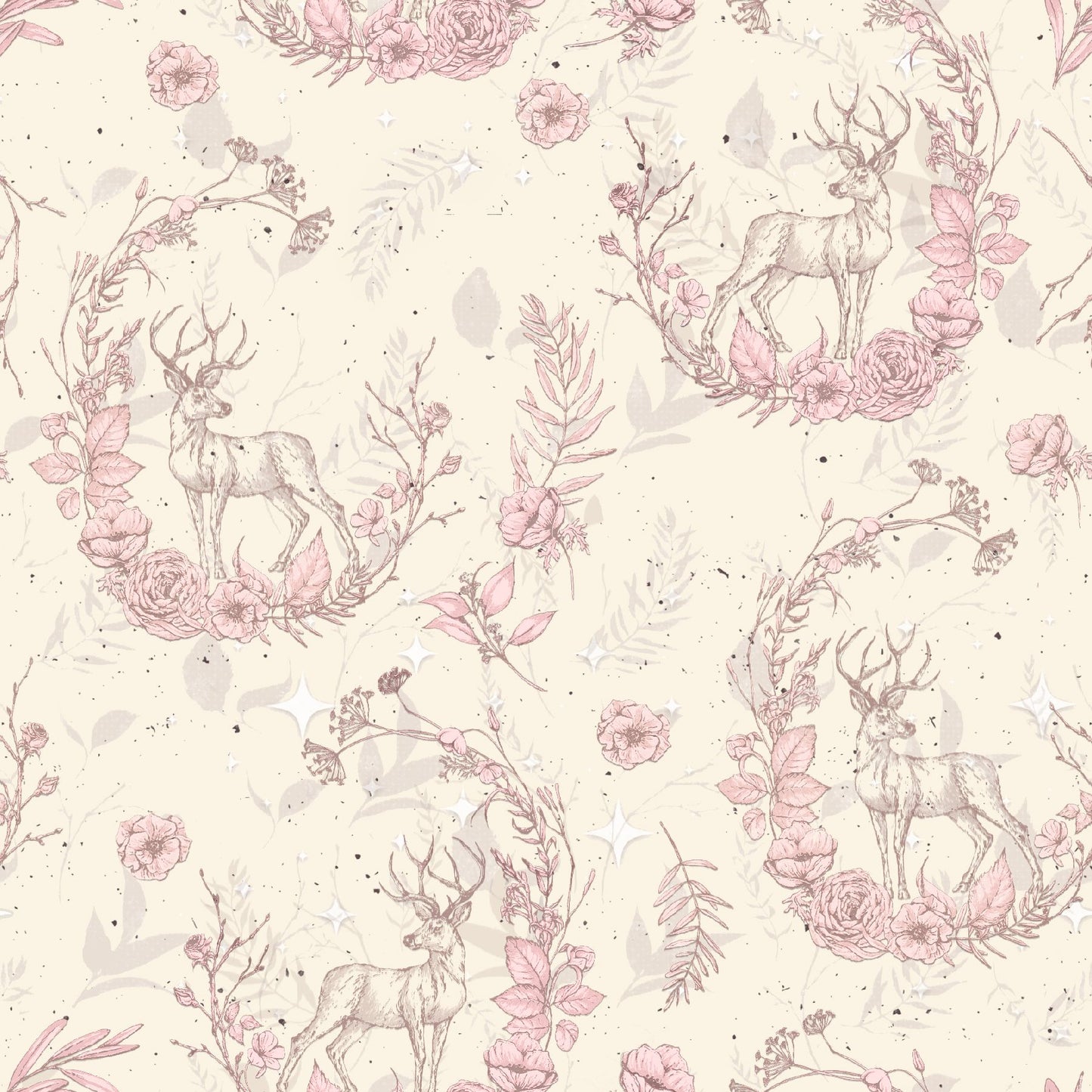 Preorder July 2026: Christmas Magic Deer Ivory 2021-41 by Frank Garcia