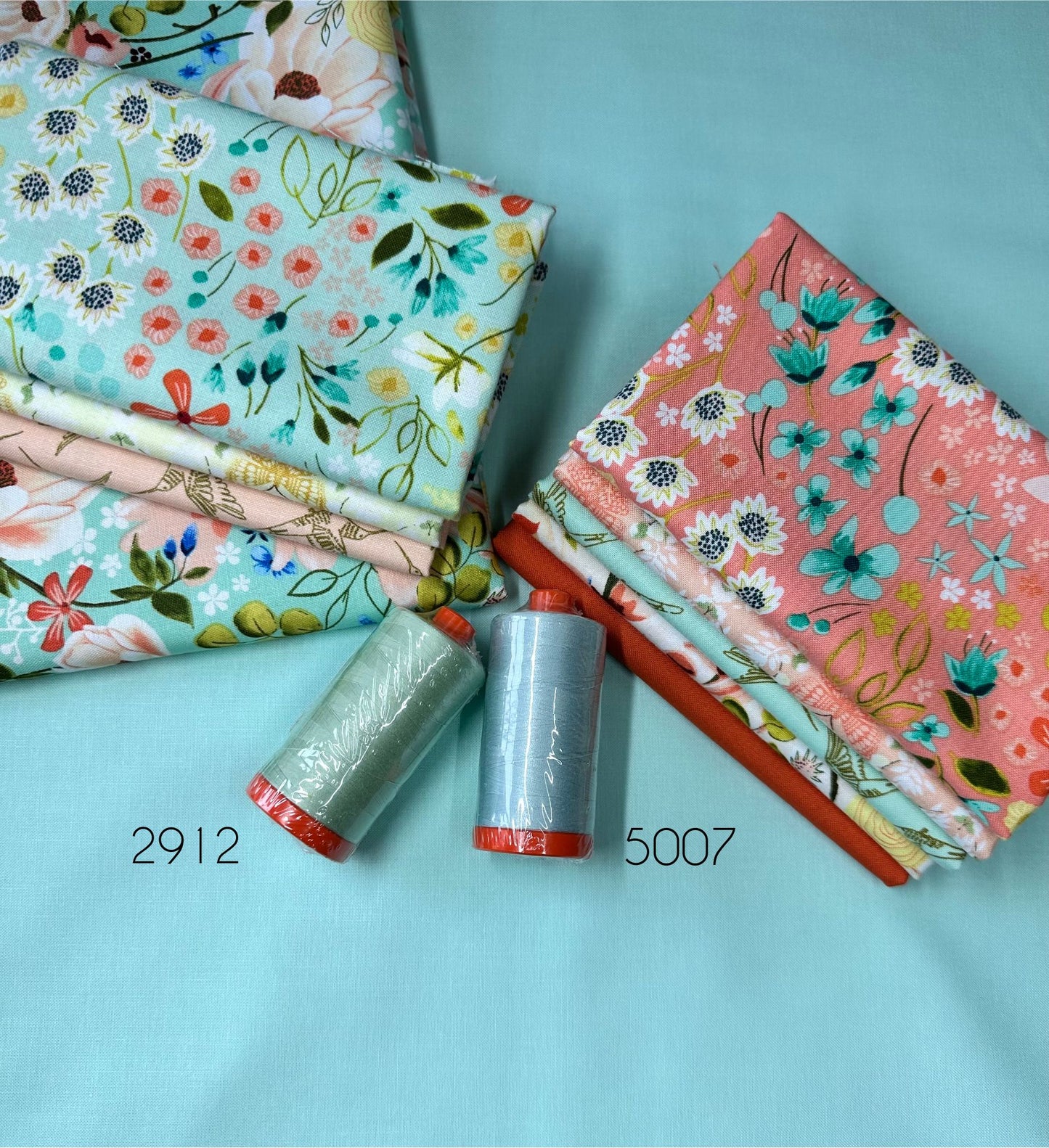 Sweet Stitchers Sew-Along September Kits for Bountiful by Busy Hands Serenity Blooms by Ginger Deverell for Poppie Cotton Fabrics