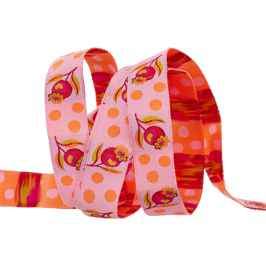 Untamed by Tula Pink 5/8" Ribbon Impending Bloom Lunar TK123/16mm Col 02