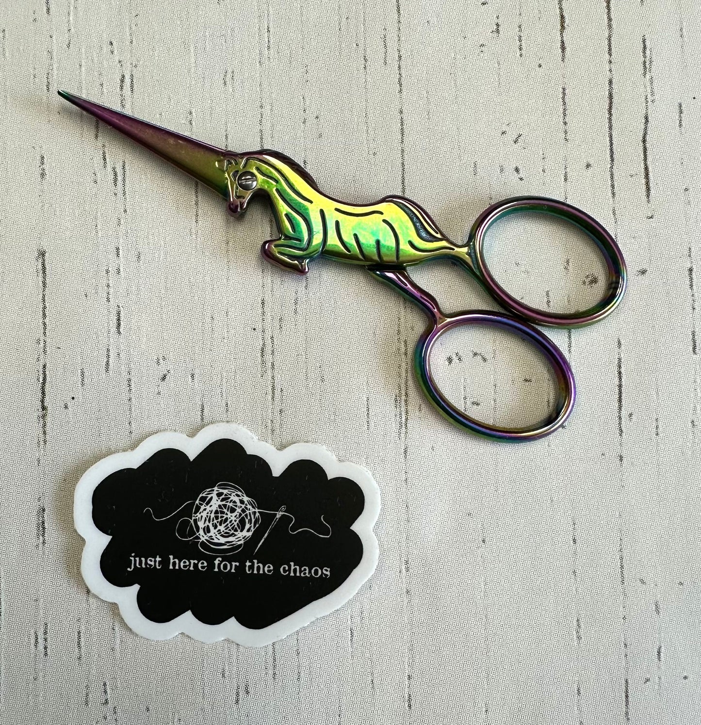 Just Here For the Chaos Vinyl Sticker (TFCS Exclusive Sticker)