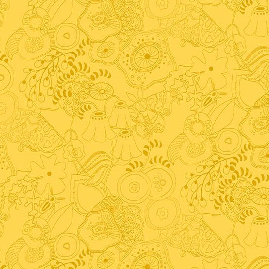 Color Camp Sun Tangle Light Honey 10420-Y by Alison Glass