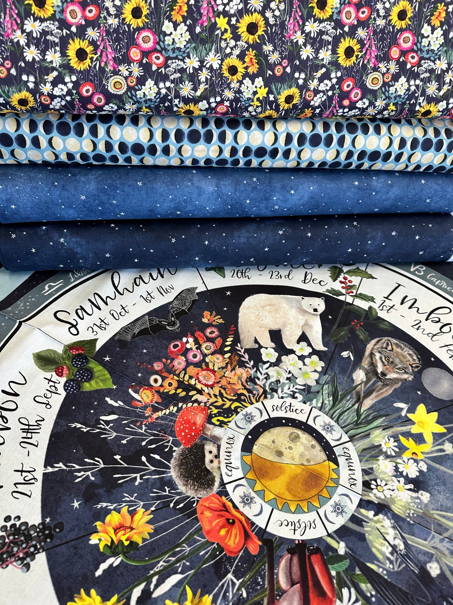 Celestial Seasons by Jacqueline Wild Starry Sky CSEA5993-DB Cotton Woven Fabric