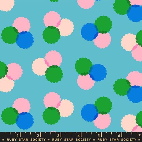 Sparkle Mart Puffs Blenders Vintage Retro Kitsch Dark Turquoise RS0122 13 by Melody Miller of RSS