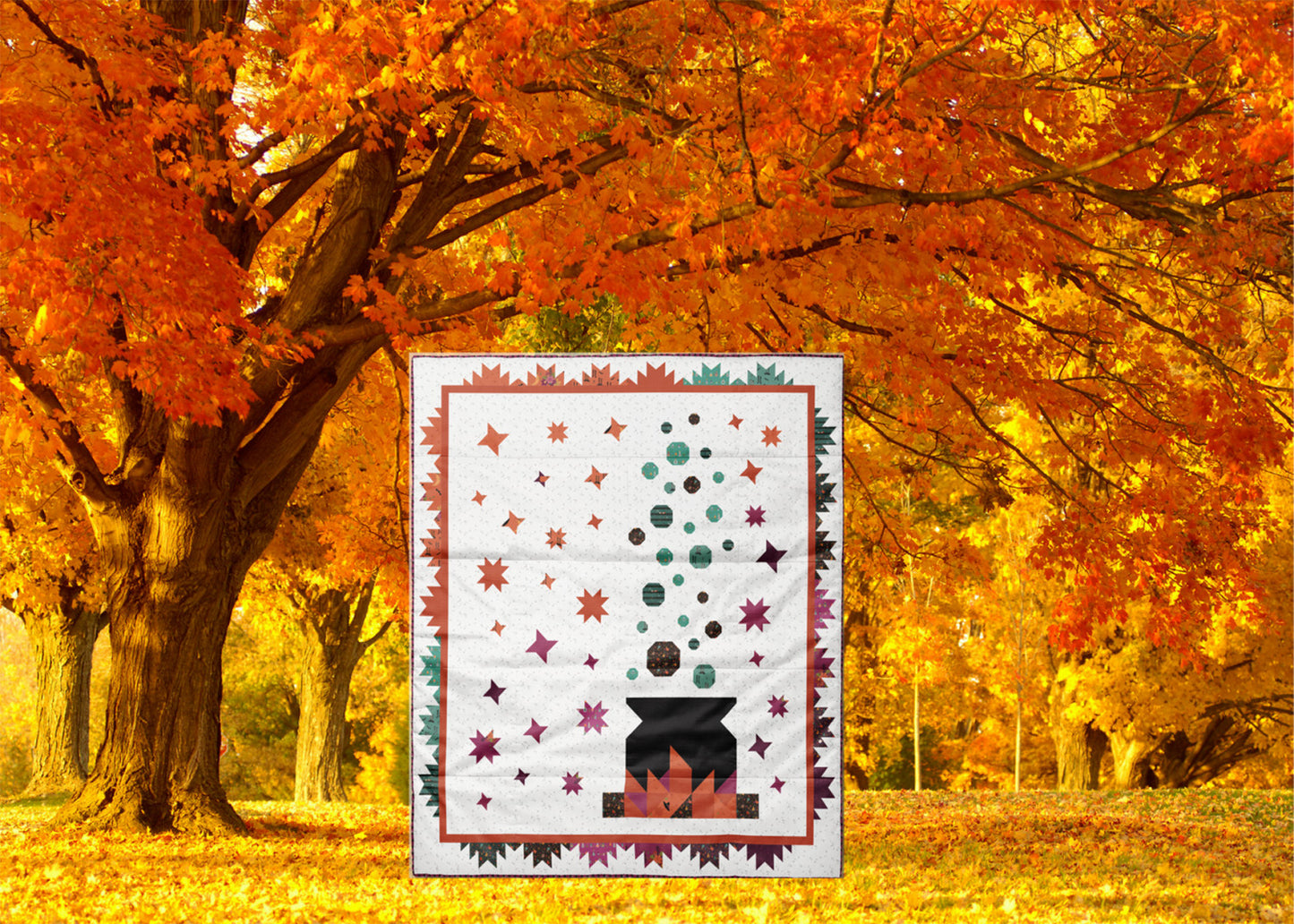 Little Witch by Jennifer Long Bubbling Brew Quilt Pattern Bee Sew Inspired (79"x89") BSI286 Pattern