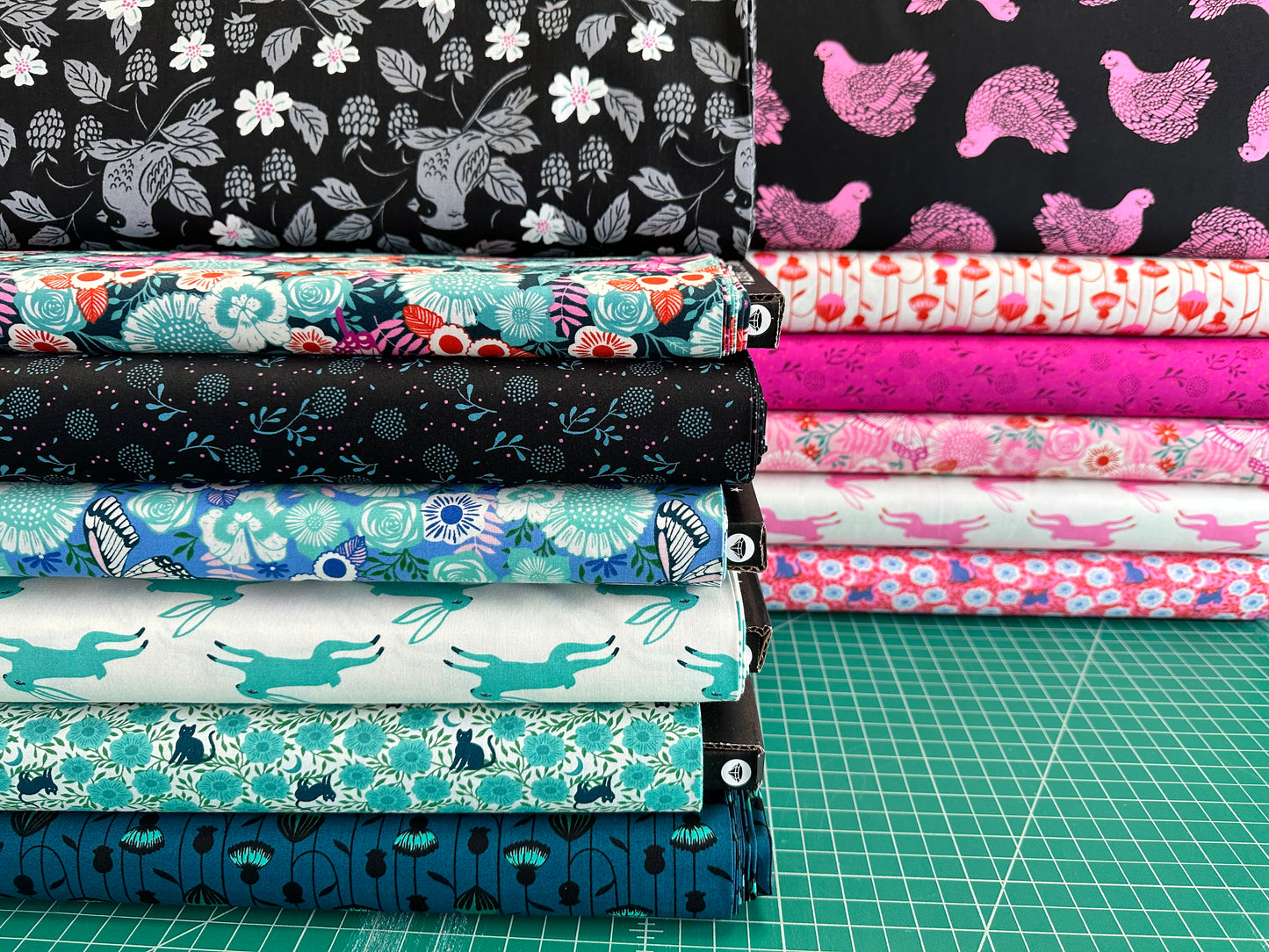 Backyard by Sarah Watts of Ruby Star Society Hiding Cat Flamingo    RS2088-12 Cotton Woven Fabric