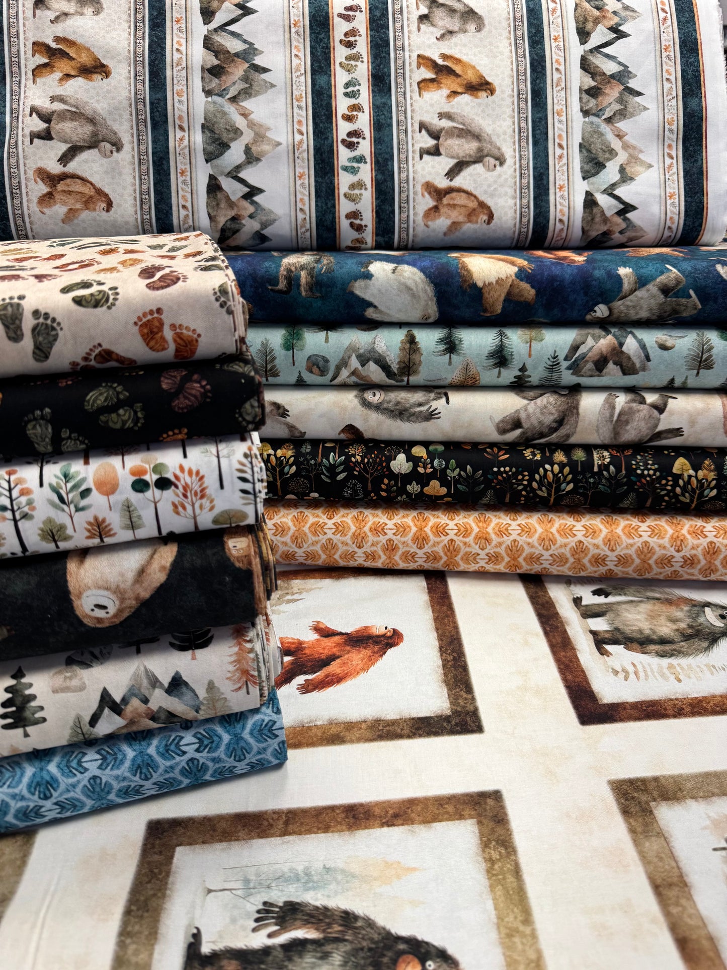 Bigfoot by Morris Creative Group Geometric Orange    30997O Cotton Woven Fabric