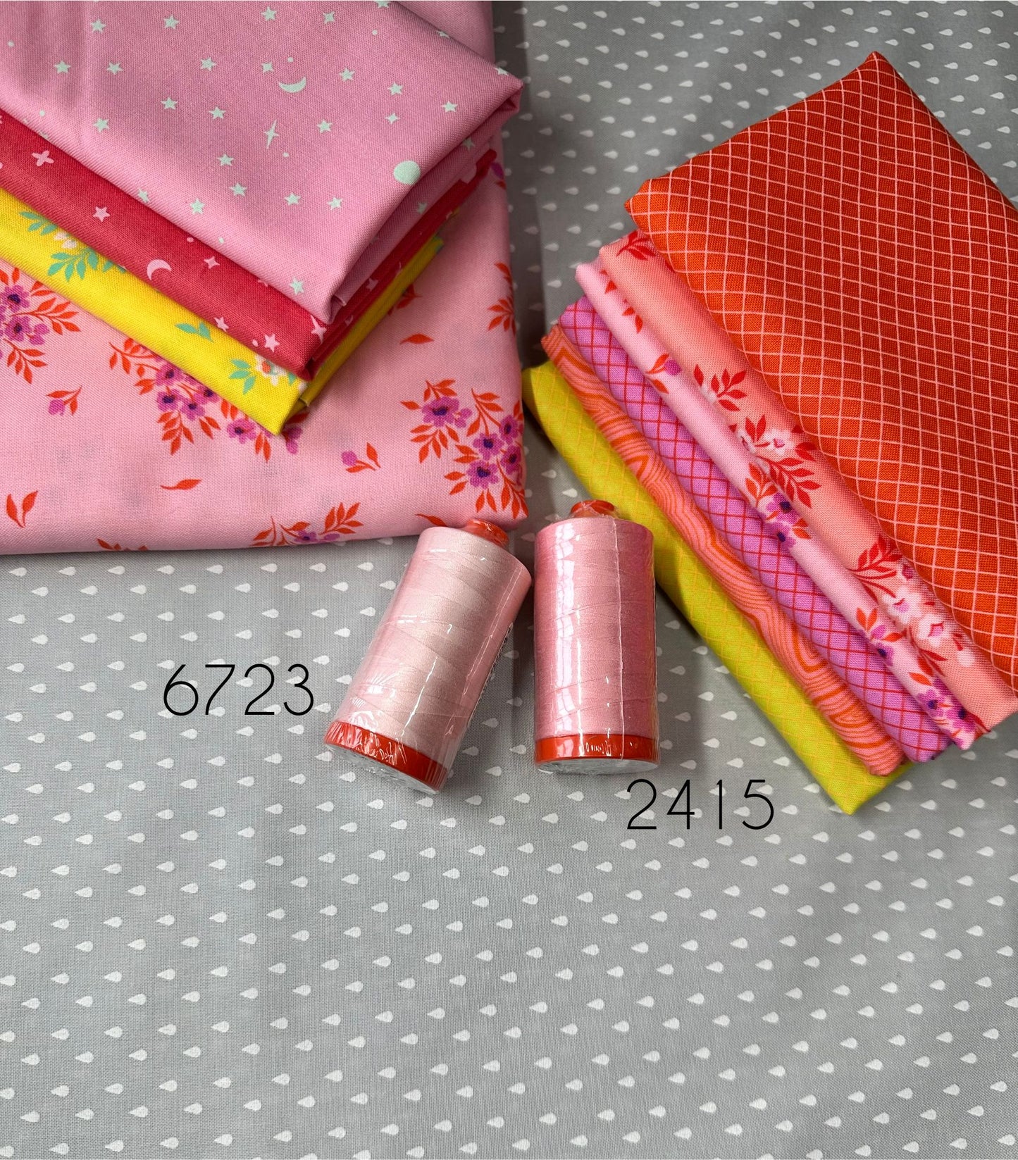 Sweet Stitchers Sew-Along September Kits for Bountiful by Busy Hands Tula Pink True Colors Warm