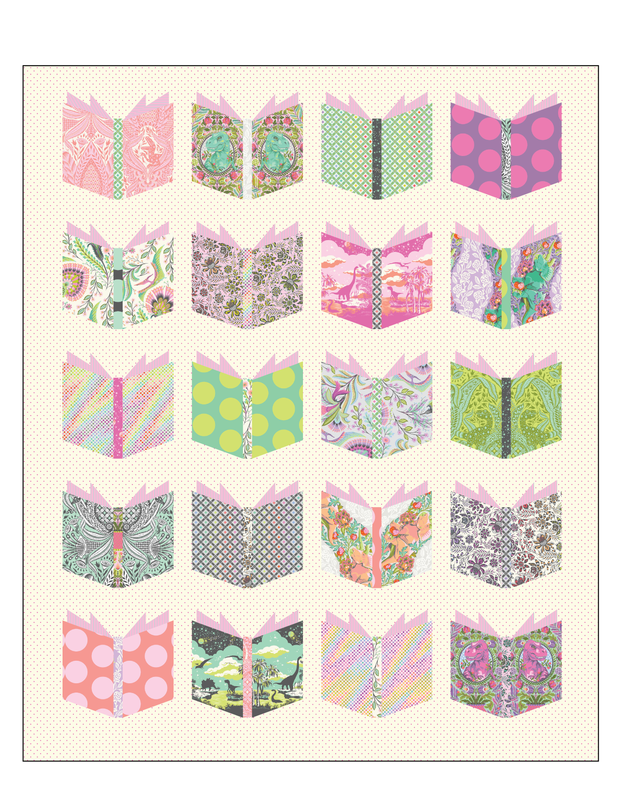 Roar! by Tula Pink  Cosmic Book Nerd  Quilt Kit & Pattern with USA Shipping Included in Price    CosmicBookNerd Kit