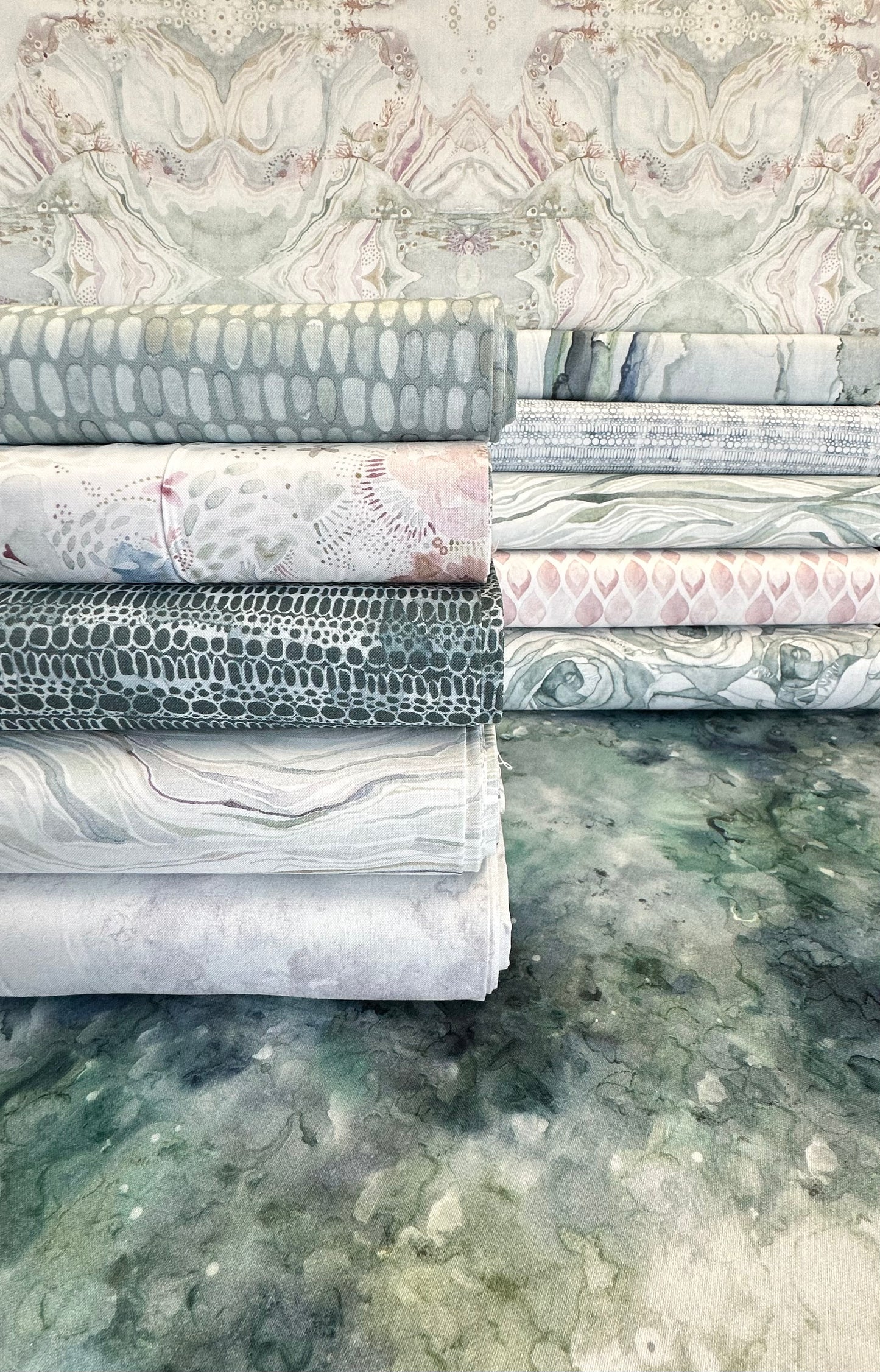 Brushstrokes by Shell Rummel Butterfly Wing Blush PWSR092.BLUSH Cotton Woven Fabric