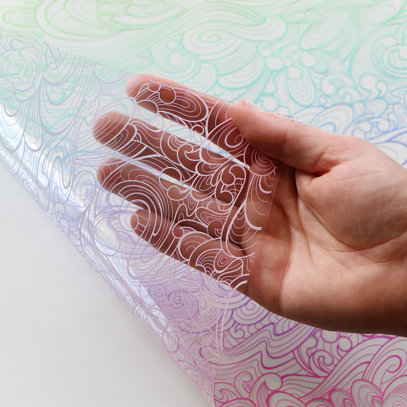 Preorder May 2026: Tula Pink Floral Reef Sallie Tomato: Making Waves Vinyl 1/2 Yard Cut