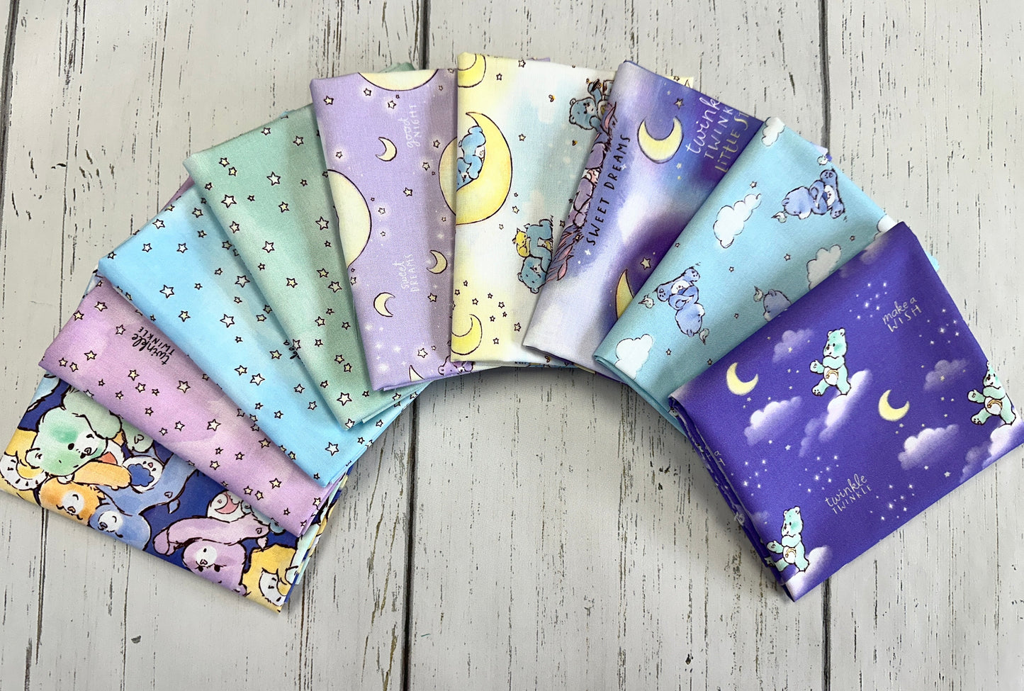 Care Bears Make a Wish Baby Wish Bear Purple 44011106-01 Cotton Woven Fabric