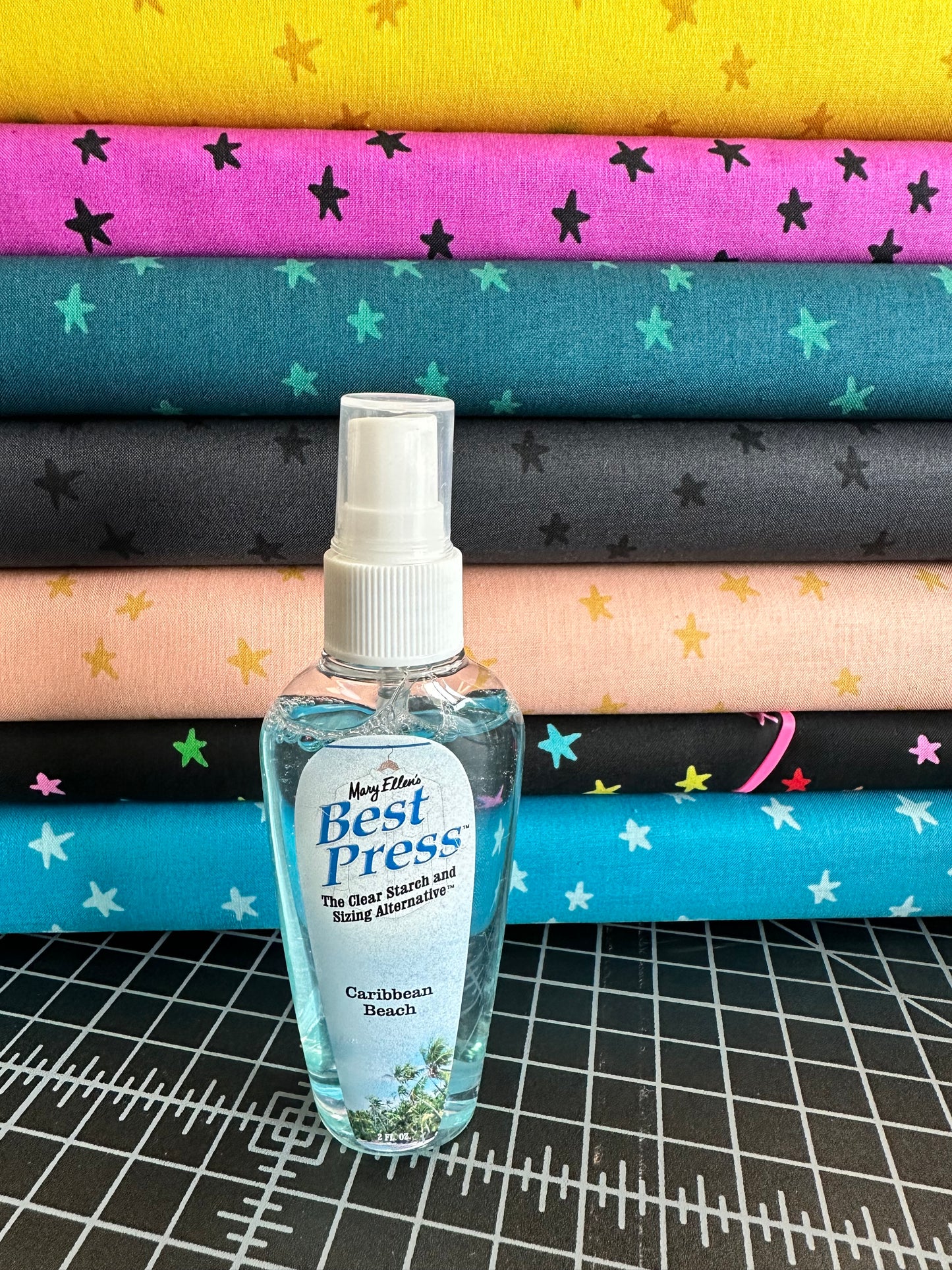 Mary Ellen’s Best Press Caribbean Beach Spray Starch Gems 2oz Spray Bottle 80071ME