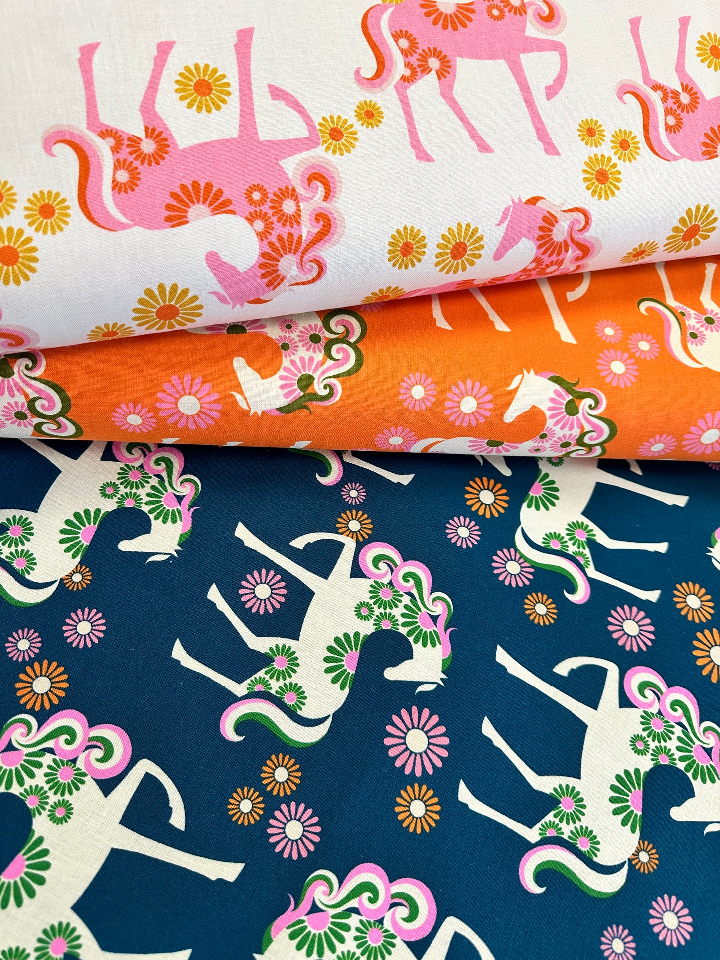 Carousel by Melody Miller of Ruby Star Society Carousel Horse Natural Cotton/Linen RS0101.11L Canvas