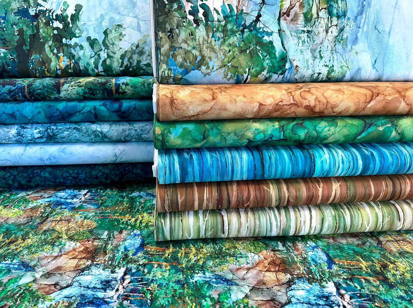 Cedarcrest Falls by Deborah Edwards and Melanie Samra 28" Panel DP26905-66 Cotton Woven Panel