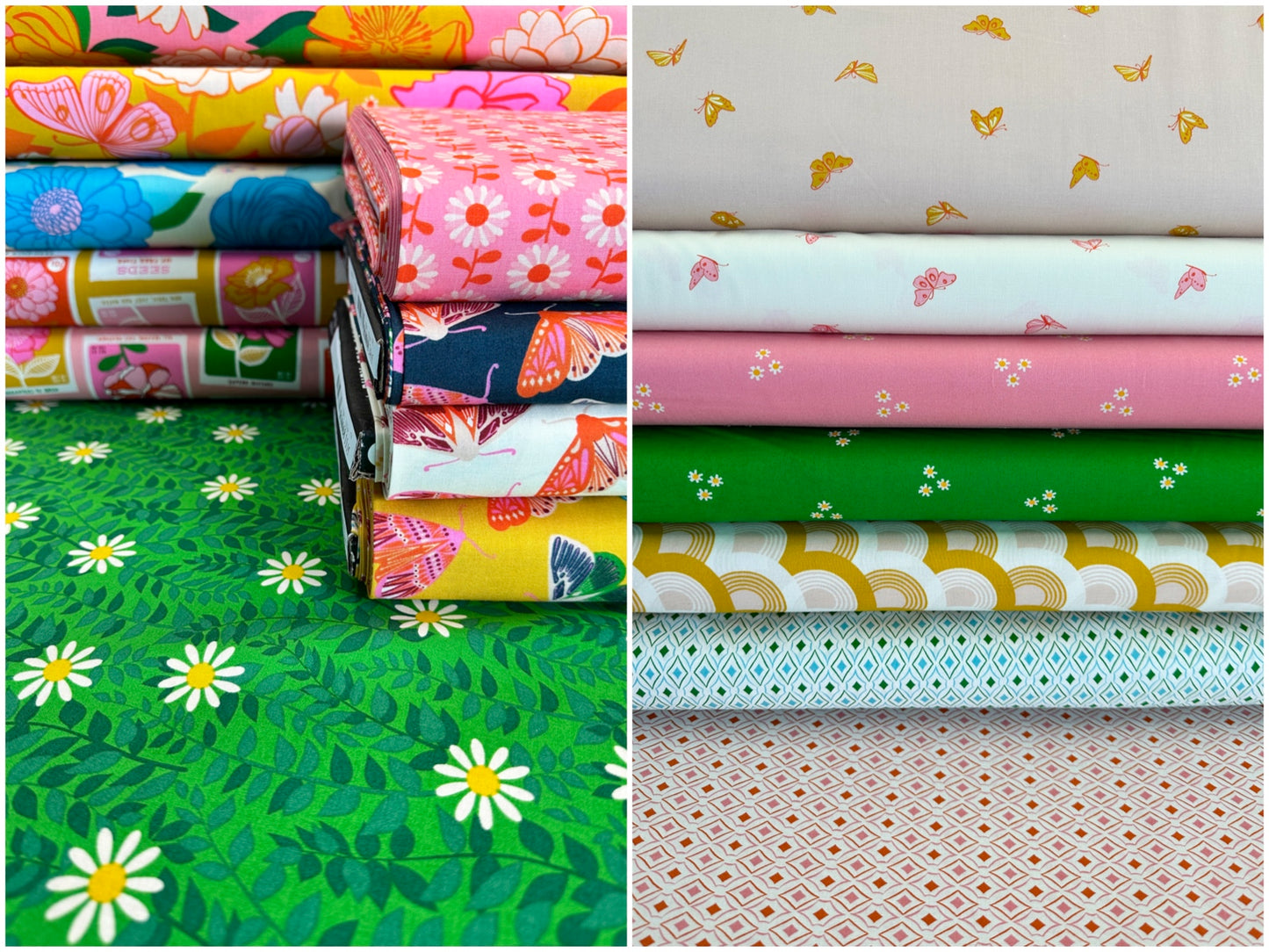 Flowerland by Melody Miller of Ruby Star Society Butterflies Vintage Pink RS0072-12 Cotton Woven Fabric