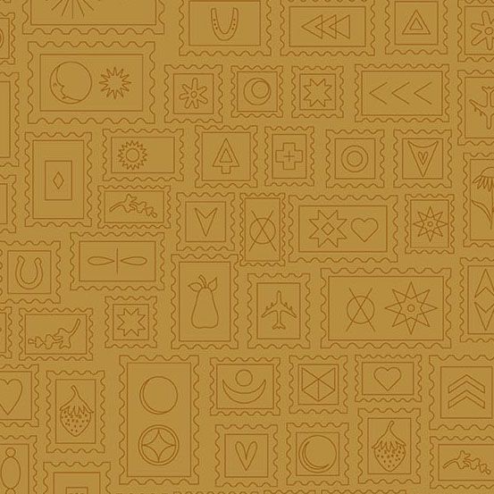 Color Camp Sun Postcard Muted Marigold 10424-N by Alison Glass