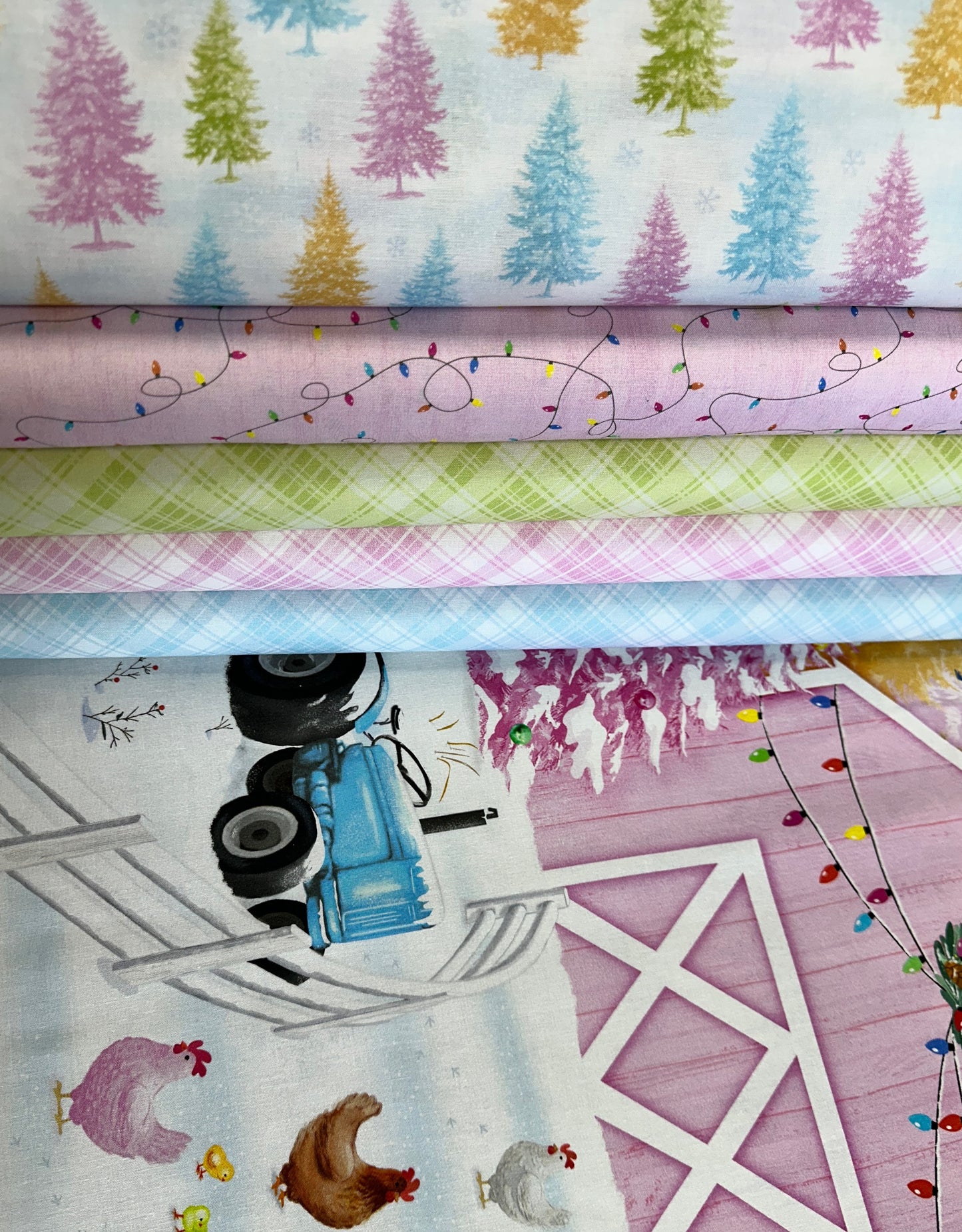 Homestead Holiday by Charisma Horton Plaids Green CHARISMA-CD3656-GREEN Cotton Woven Fabric