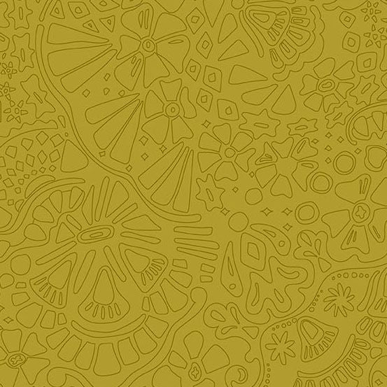 Color Camp Grove Veil Muted Gold 10426-Y by Alison Glass