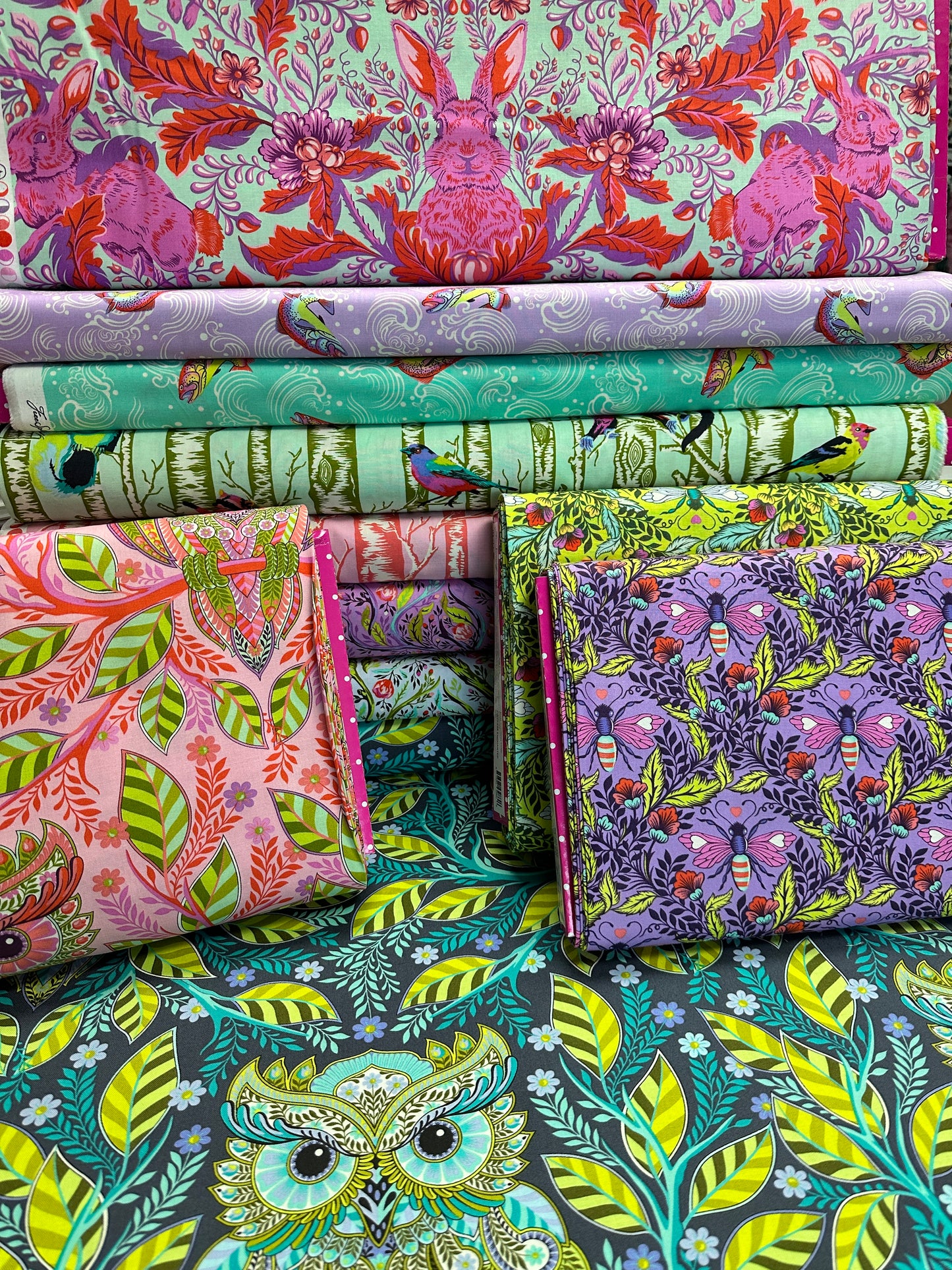 Tula Pink’s Full Moon Forest II 10" Squares Bundle of 42 FB610TP.FULLMOON Bundle