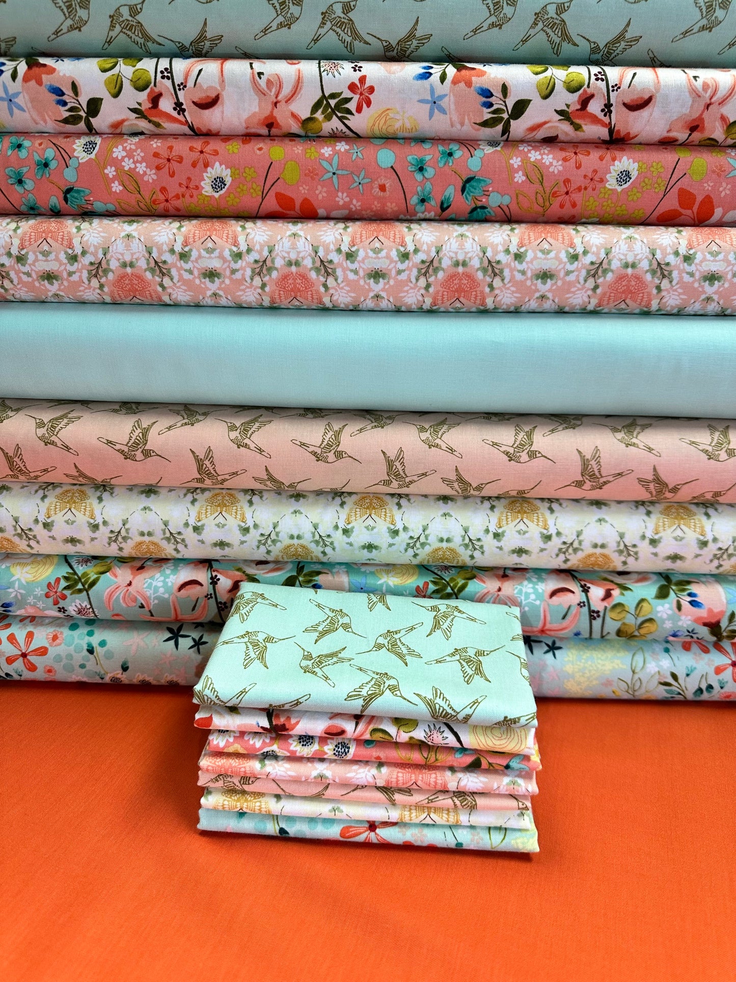 Sweet Stitchers Sew-Along September Kits for Bountiful by Busy Hands Serenity Blooms by Ginger Deverell for Poppie Cotton Fabrics