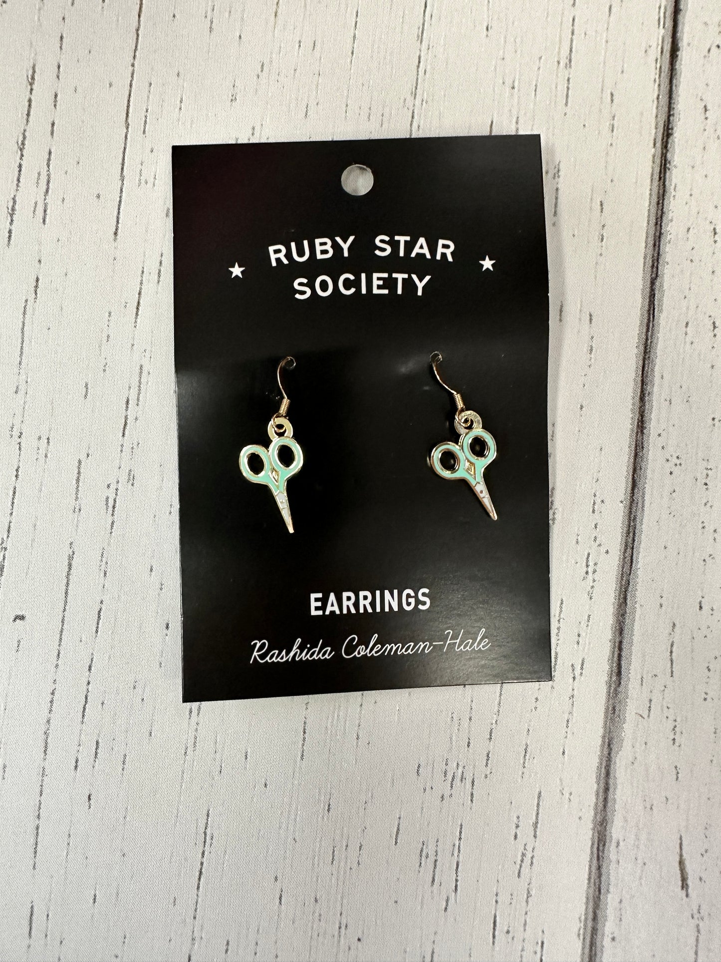 Scissor by Rashida Coleman-Hale RS7059 Enamel Earrings