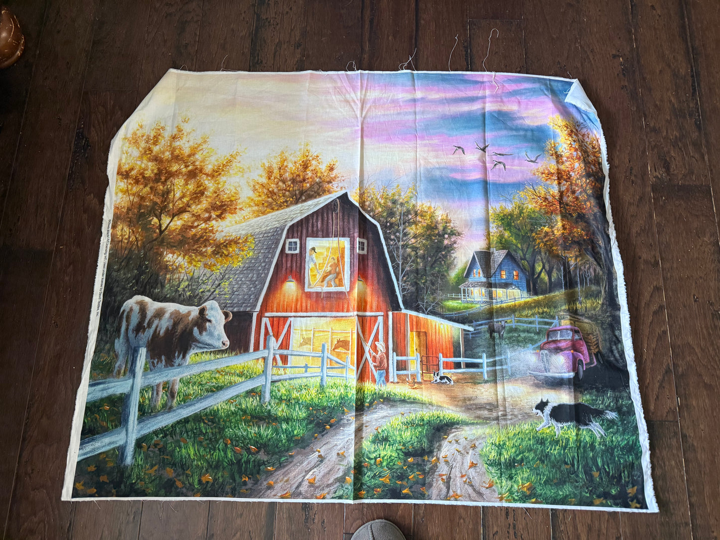 34.5" Panel Living the Good Life Cotton Woven Panel