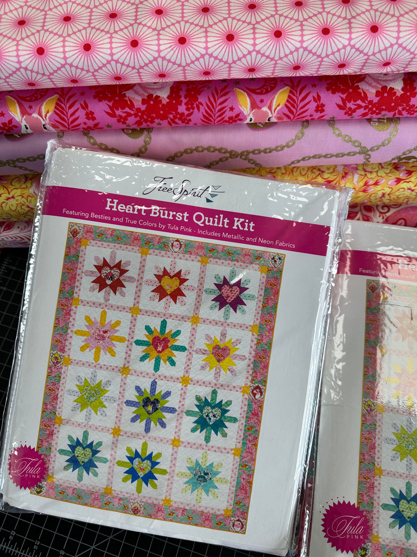 Besties by Tula Pink Heart Burst Quilt Kit USA Shipping included in price  KITQTTP.HEART Kit
