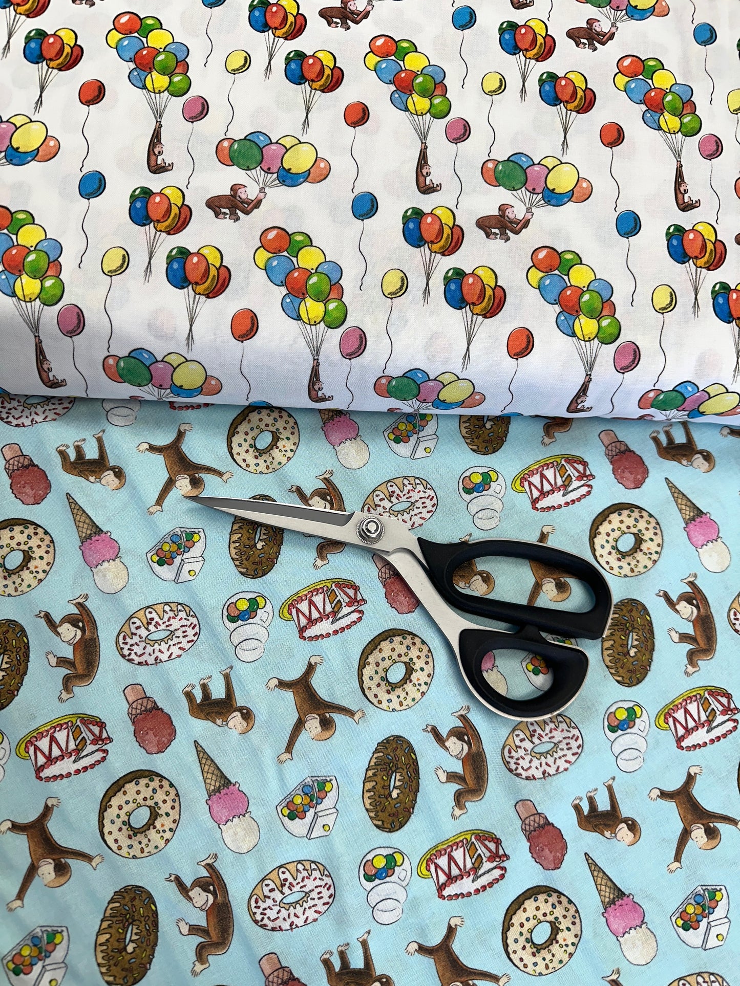 Licensed Curious George Collection Party Toss 68351A620710 Cotton Woven Fabric