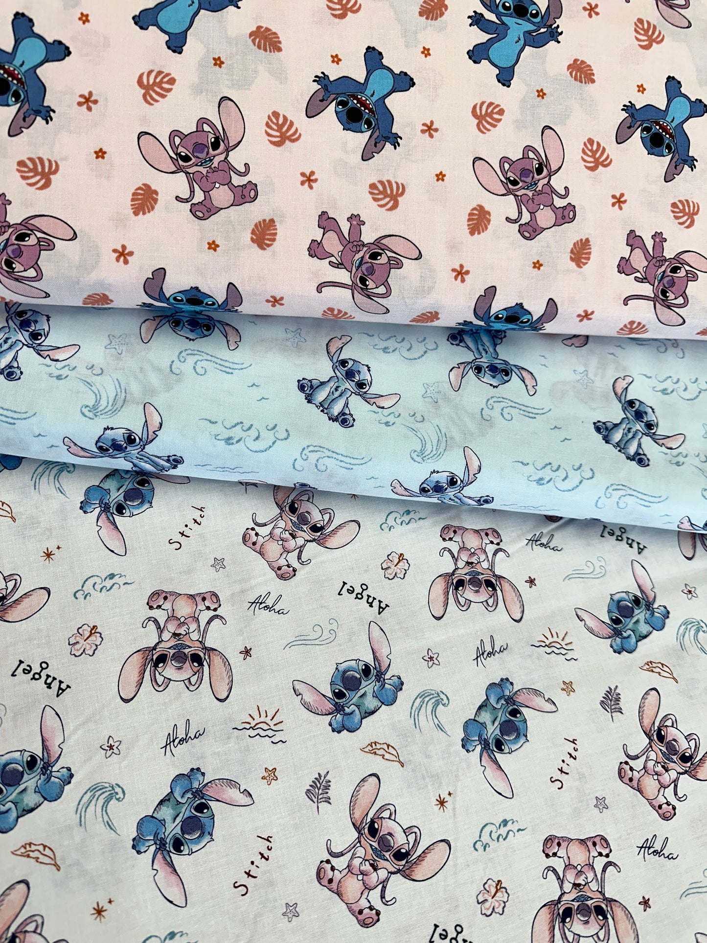 Licensed Prints Stitch and Angel Sketch 79738-A62078 Cotton Woven Fabric
