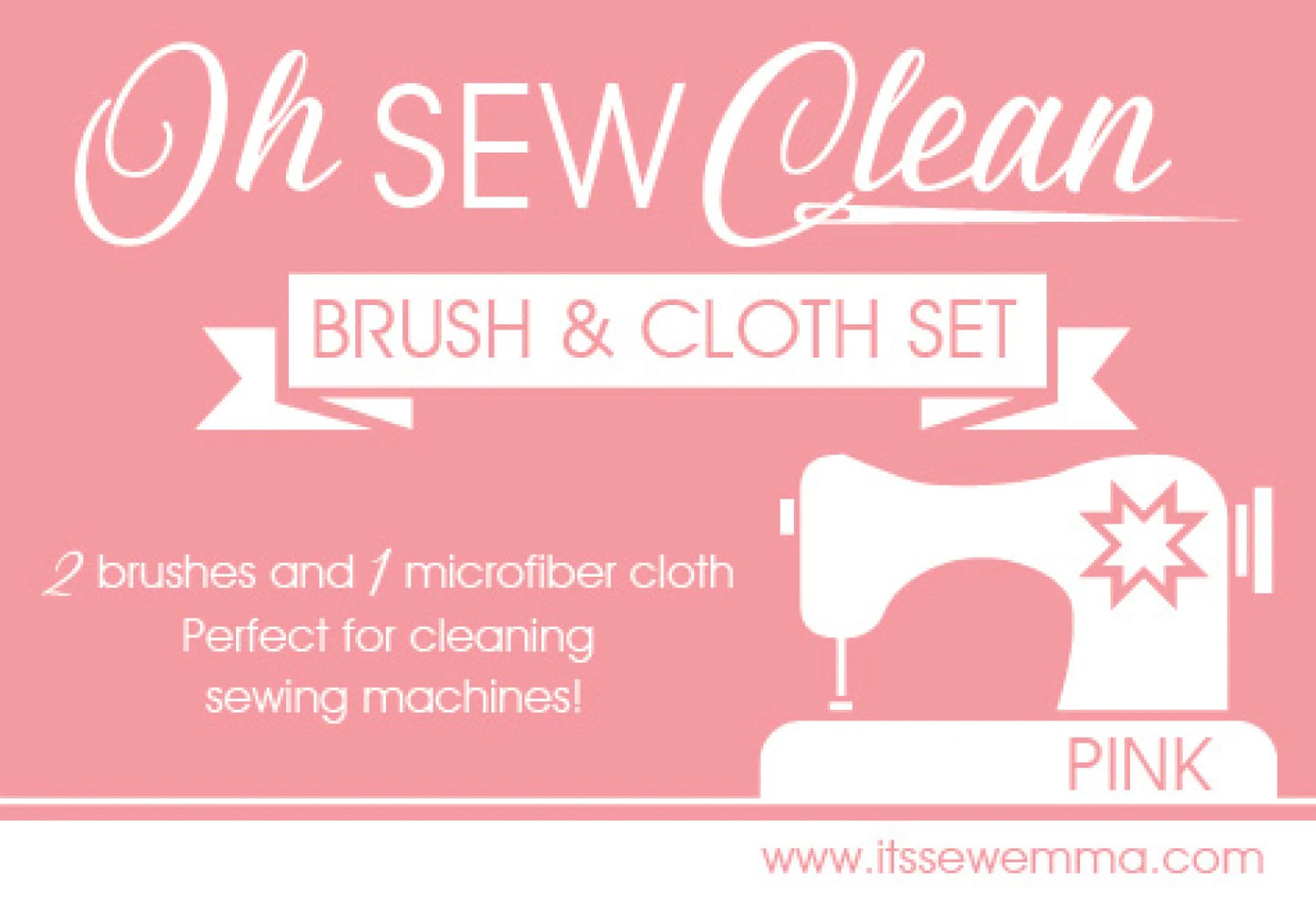 Oh Sew Clean Brush & Cloth Set ISE-759