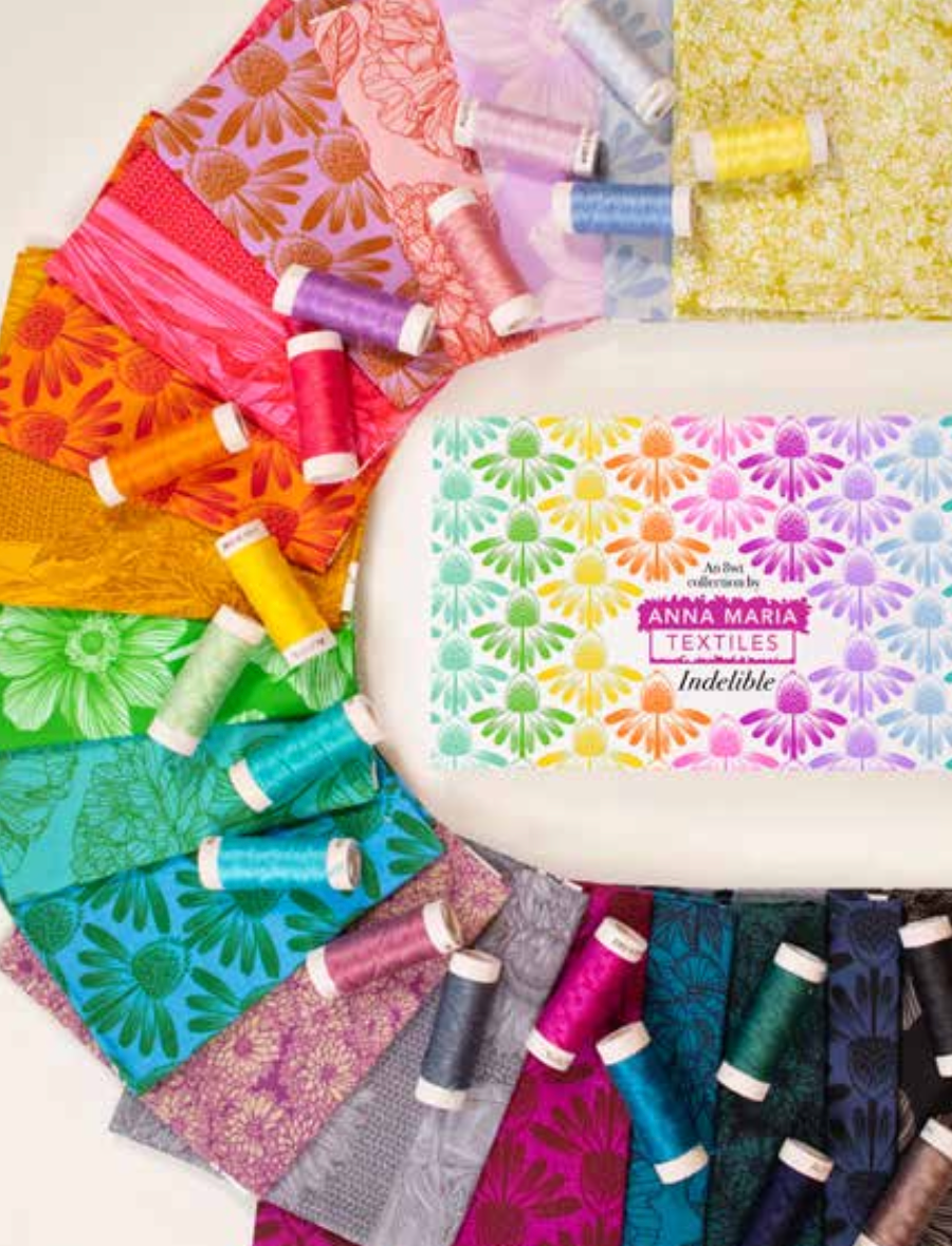 Indelible by Anna Maria Textiles 20 shades of 100% Cotton 8wt thread AMH8IC20