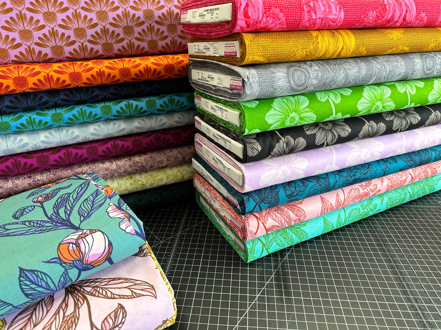 Indelible by Anna Maria Textiles Anemone Grass AMT1000-72C Cotton Woven Fabric