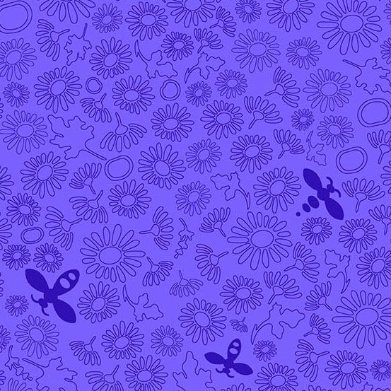 Color Camp Dusk Bee Violet 10431-P1 by Alison Glass