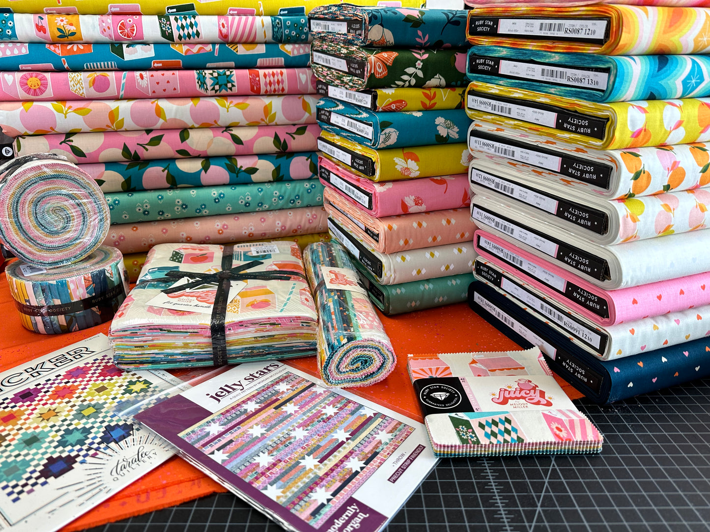 Juicy by Melody Miller of Ruby Star Society Stacked Up Golden Hour    RS0090.14 Cotton Woven Fabric