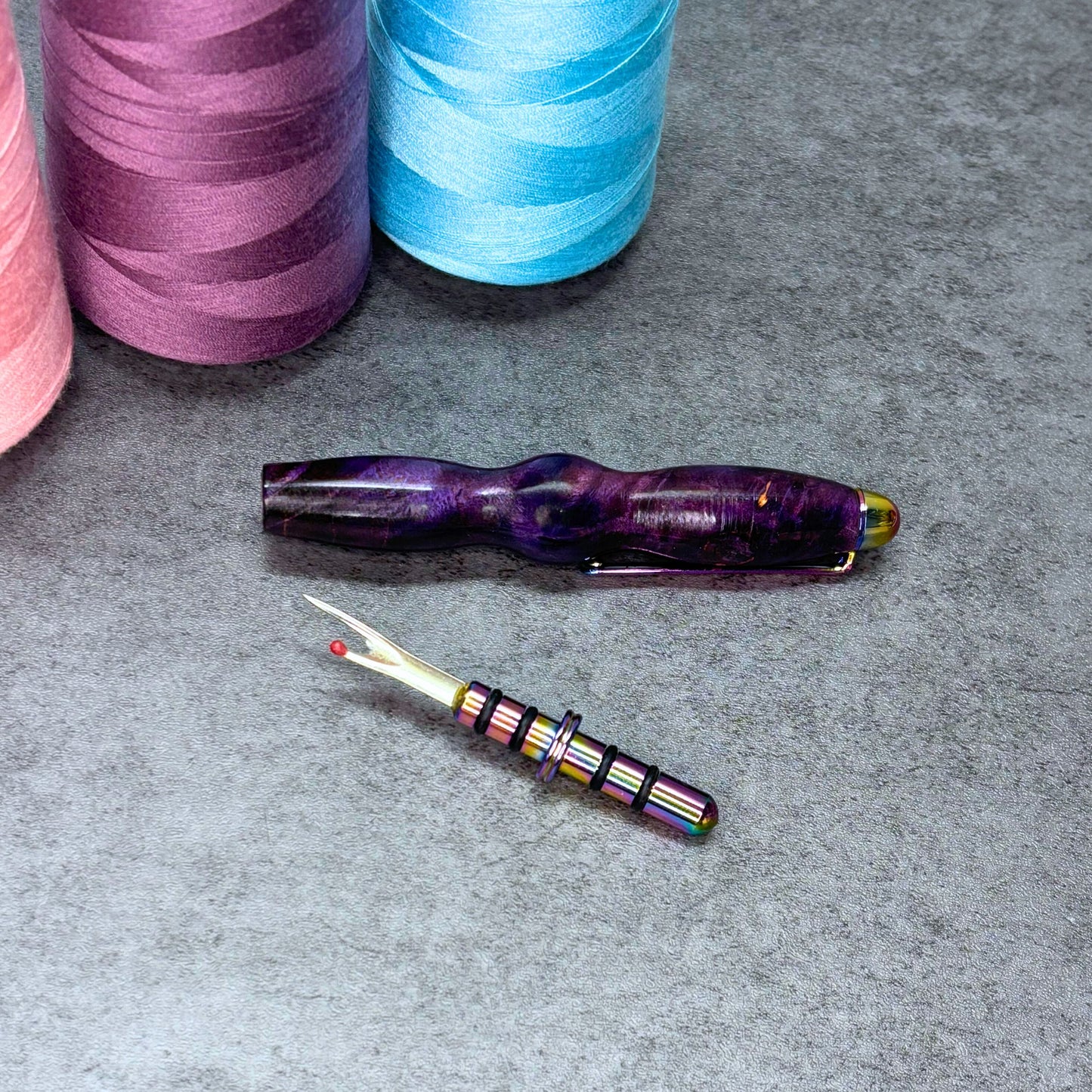 Seam Ripper Purple Rainbow by Fetch Woodcrafts