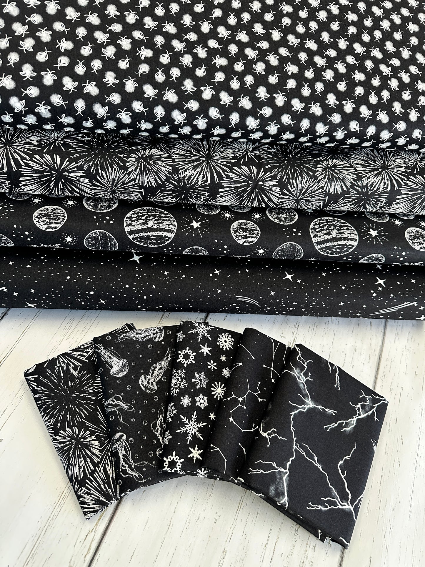 Let’s Glow Crazy Glow Night Sky 3958G-99 Cotton Woven Fabric