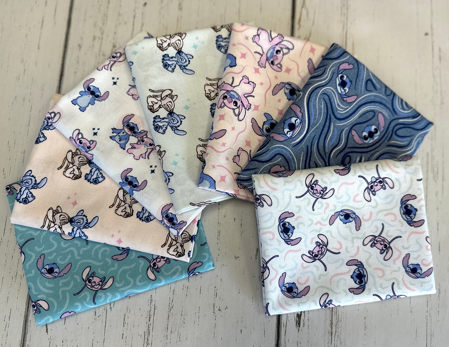 Licensed Disney Stitch Blogger Go with the Flow Blue 85240402-02 Cotton Woven Fabric