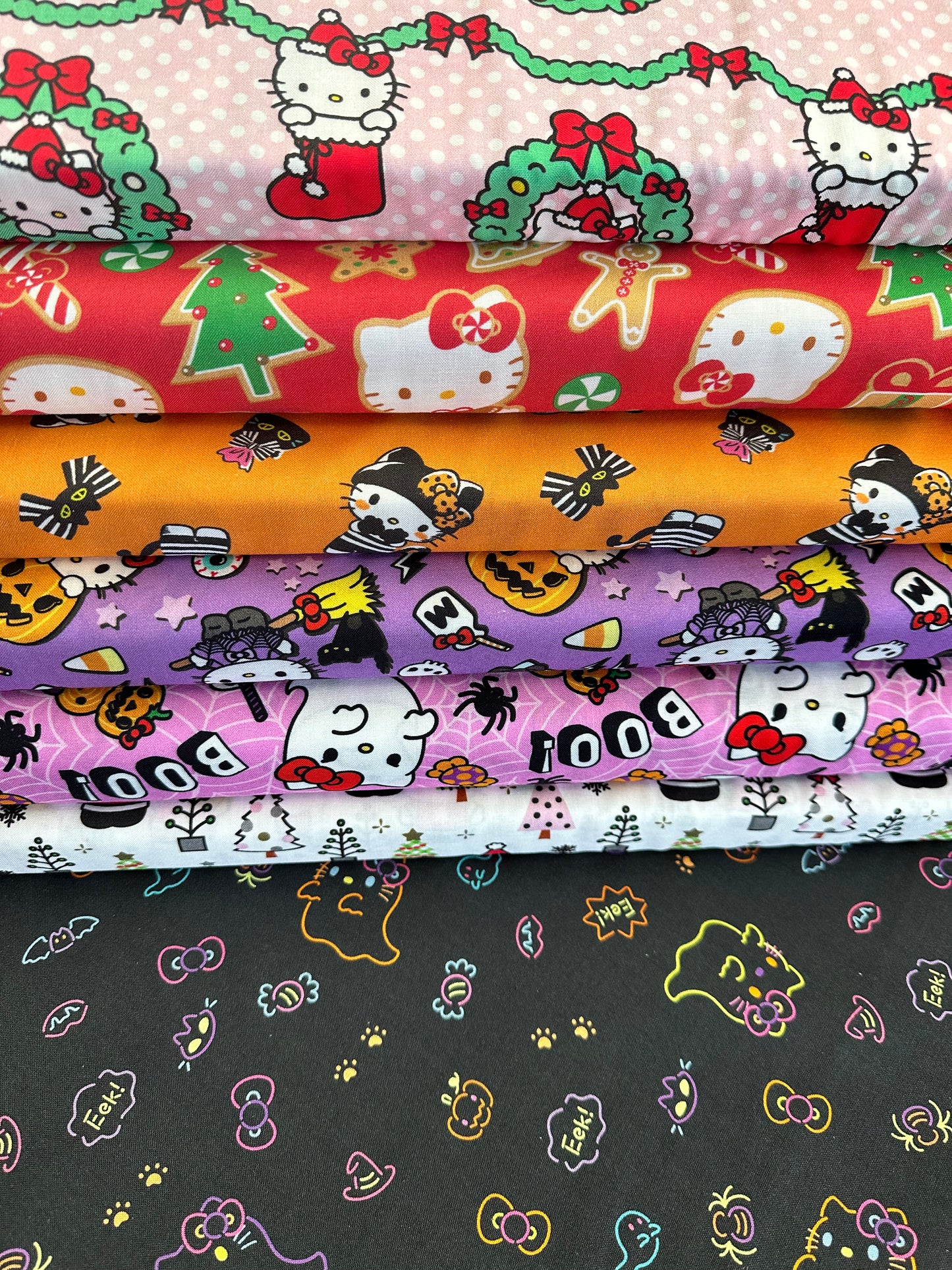 Licensed Seasonal Hello Kitty Halloween Boo 77972-A620710 Cotton Woven Fabric