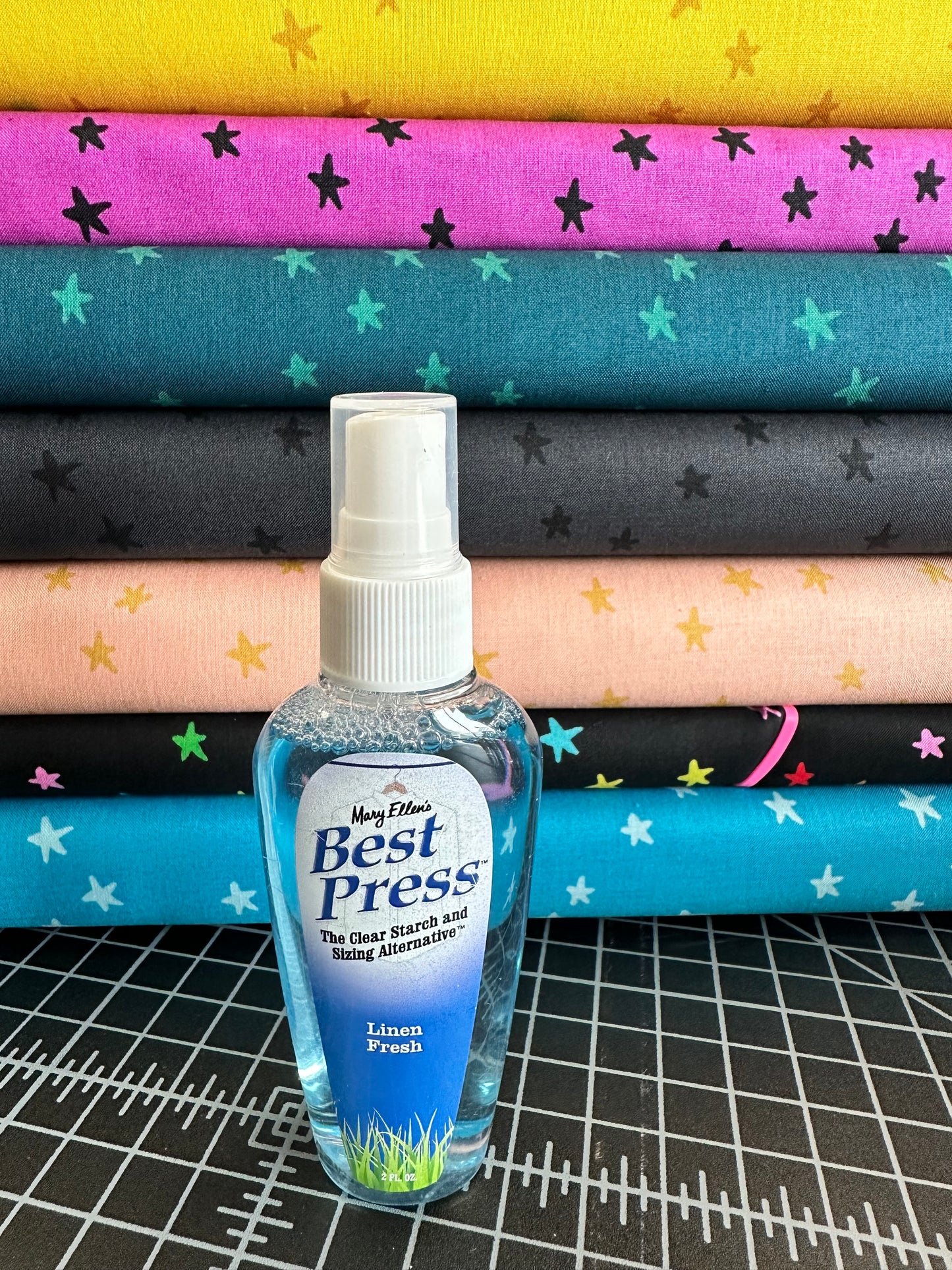 Mary Ellen’s Best Press Linen Fresh Spray Starch Gems 2oz Spray Bottle 80071ME