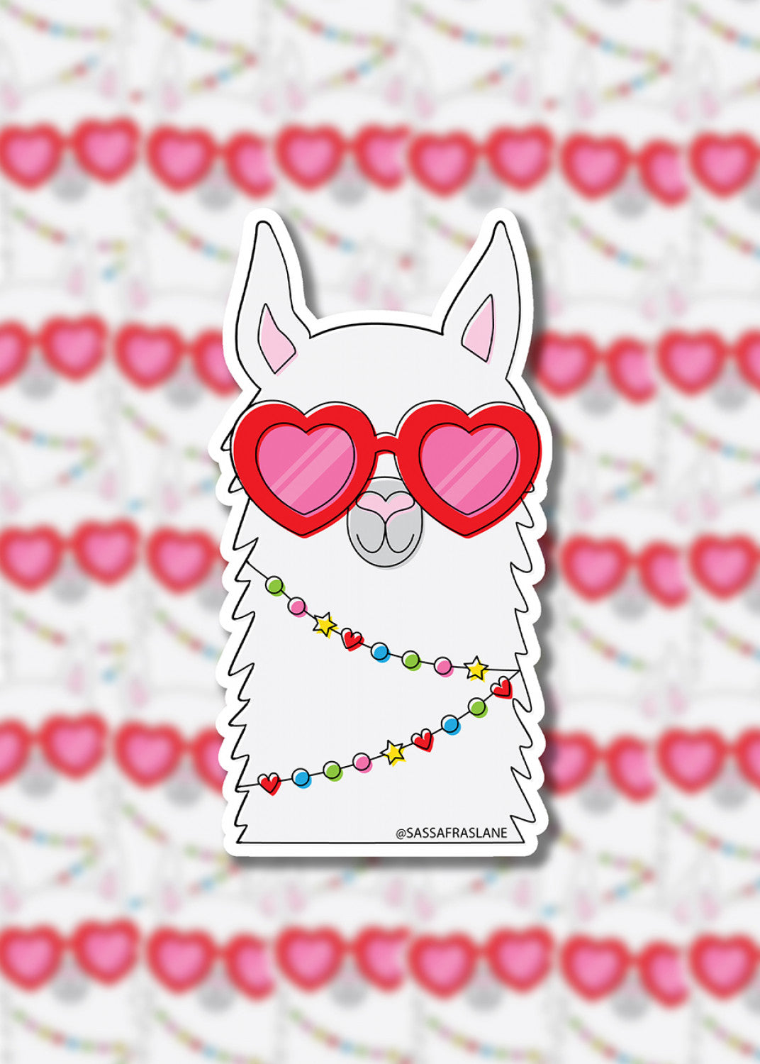 Vinyl Sticker Llama Lover Stickers SASSSTICK-LLA