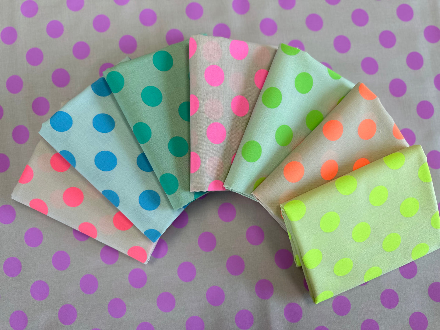 Neon True Colors by Tula Pink Pom Poms Cosmic PWTP118.COSMIC Cotton Woven Fabric
